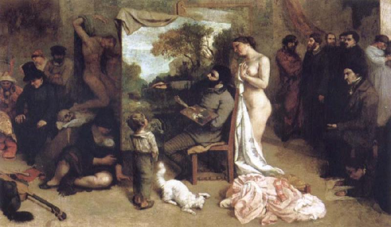 Gustave Courbet Detail of the Studio of the Painter,a Real Allegory Germany oil painting art